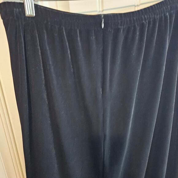 Another Thyme Vintage Velvet Skirt Womens Size 12 Black 90s Maxi Whimysgoth - Picture 6 of 9